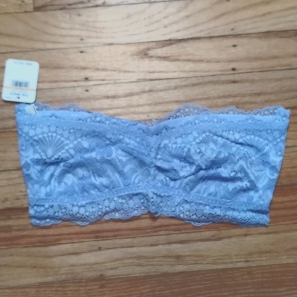 NWT Free People Lacy Looks bandeau Bluemoon Quartz Sz S - Picture 6 of 13